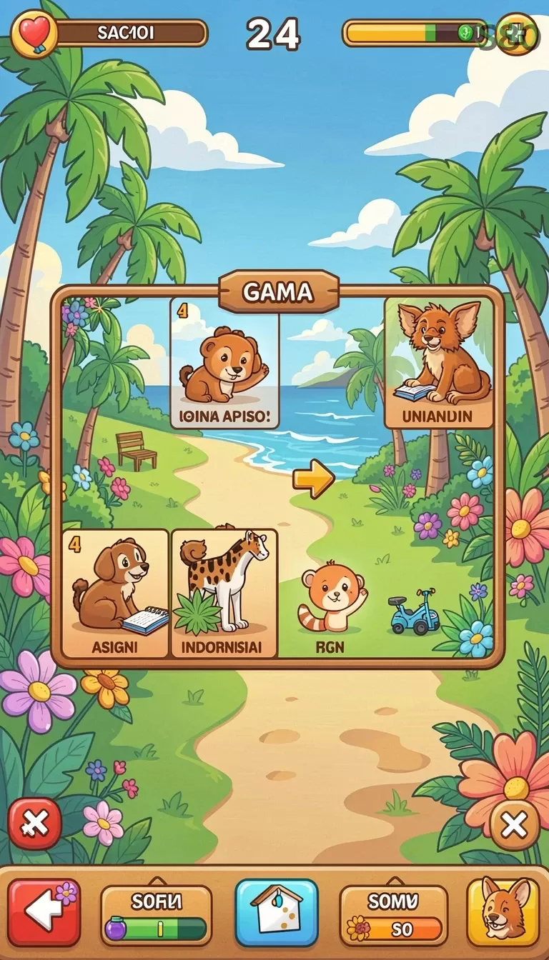 Cuplikan layar 7METER — menu navigasi