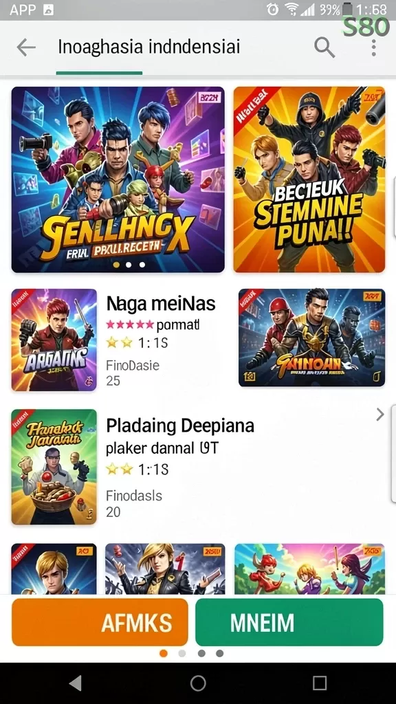 Cuplikan layar ASIA200 — halaman utama