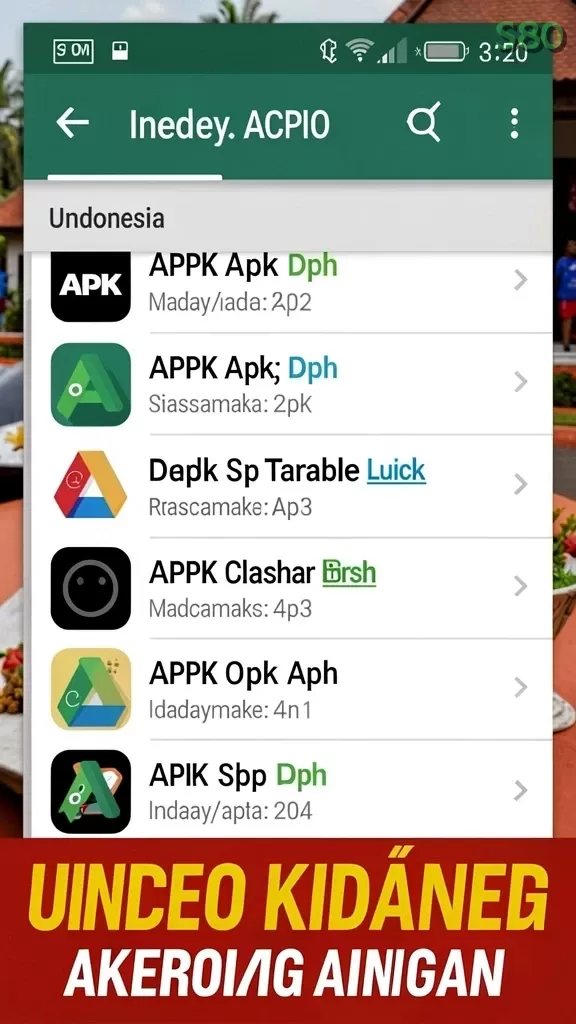 Cuplikan layar JOS77 — menu navigasi